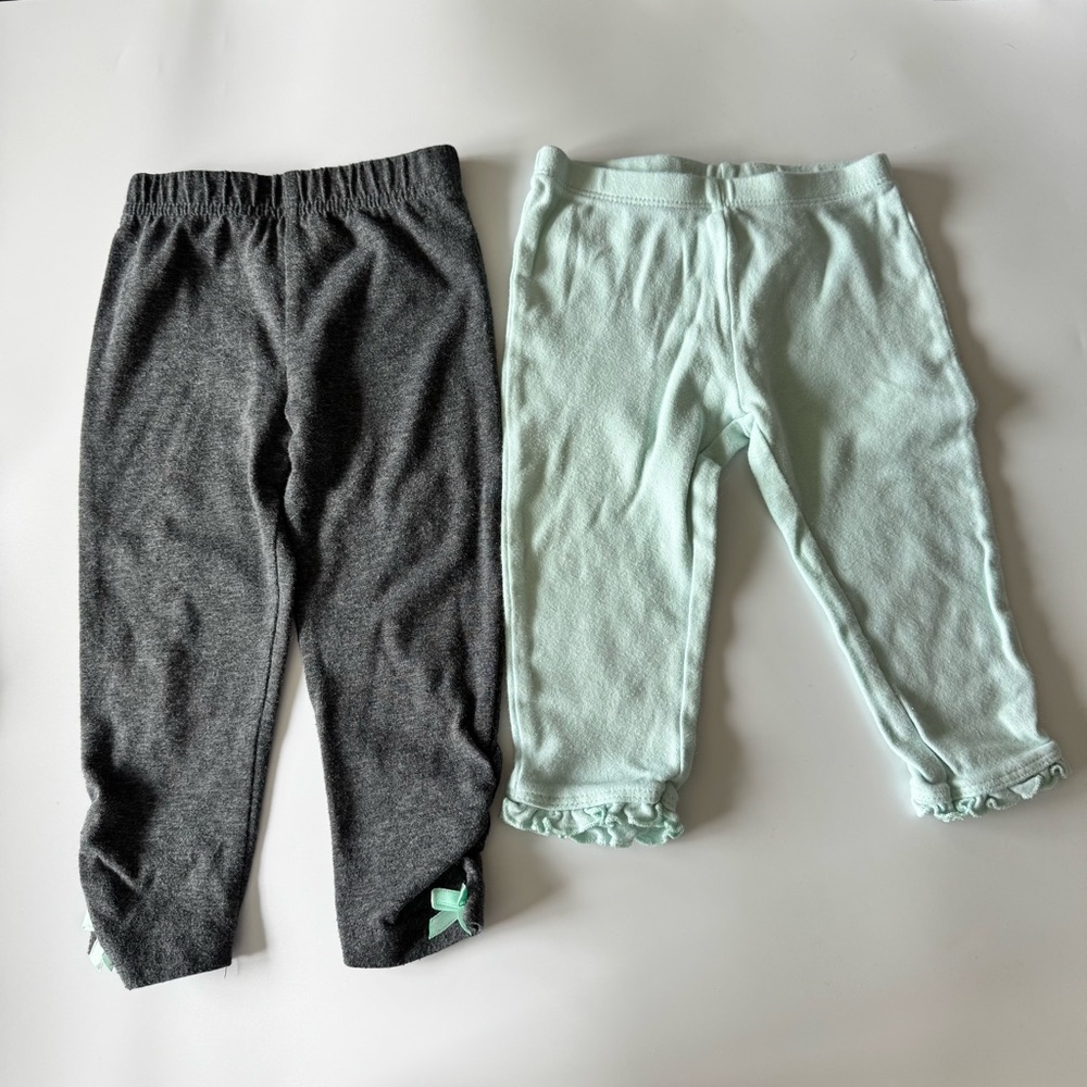 Bundle of Baby Girl Pants Size 12-18 Months Old Navy  Carter’s Gymboree Stripes - Picture 8 of 16